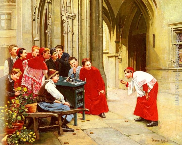 Paul Charles Chocarne-Moreau Le Jeu De La Grenouille